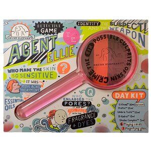 Drunk Elephant Agent Ellie Holiday Packaging Keepsake Box Pink Magnifying Glass